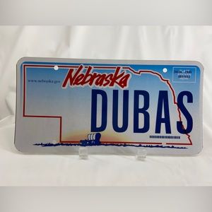 DUBAS Vintage Vanity License Plate Personalized Décor